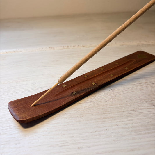 Holz Räucherstäbchenhalter für dicke Stäbchen