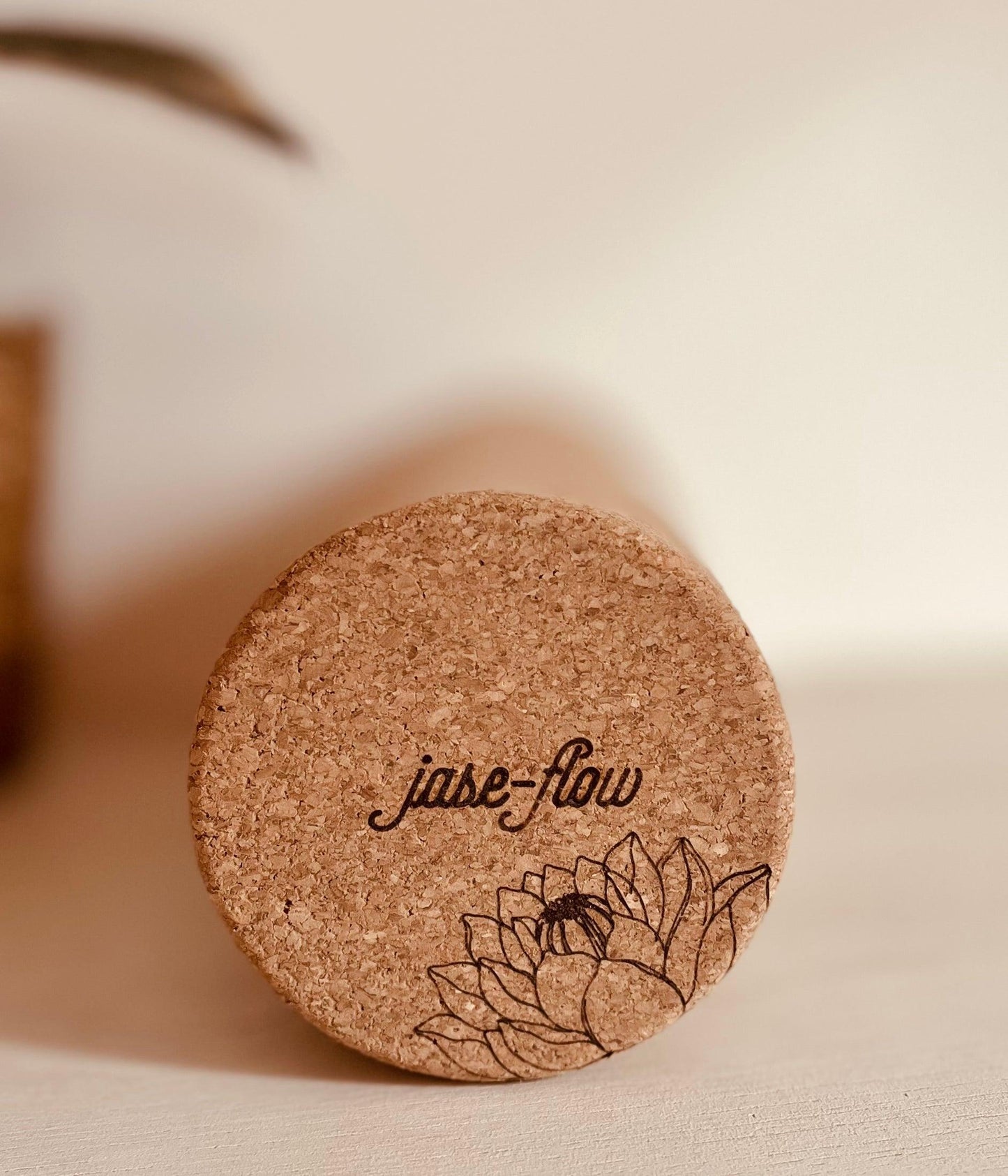 Faszienrolle medium Kork, Faszien-Training, Faszienzubehör, Lotusblume