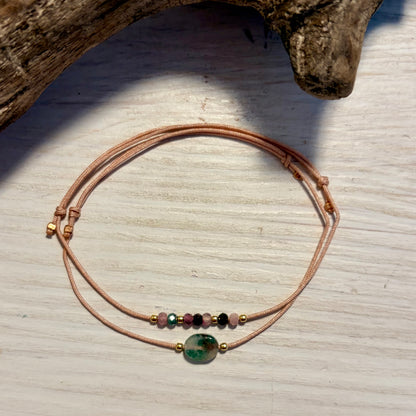 Armband Set mit Edelsteinen Turmalin