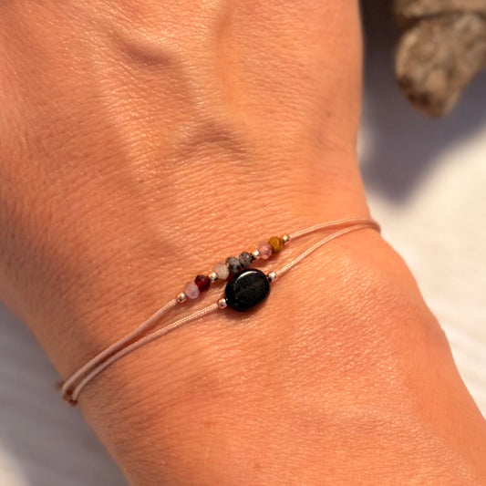 Armband Set mit Edelsteinen Turmalin