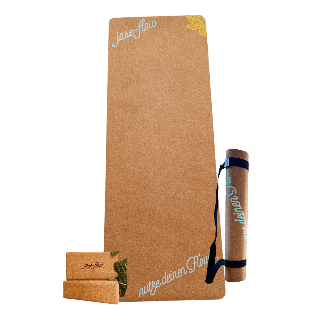 Yogamatte Kork, Trainingsmattte umweltfreundlich, Yogamatte ökologisch, Yogamatte umweltfreundlich, Yogamatte rutschfest, Yogamatte mit Tragegurt