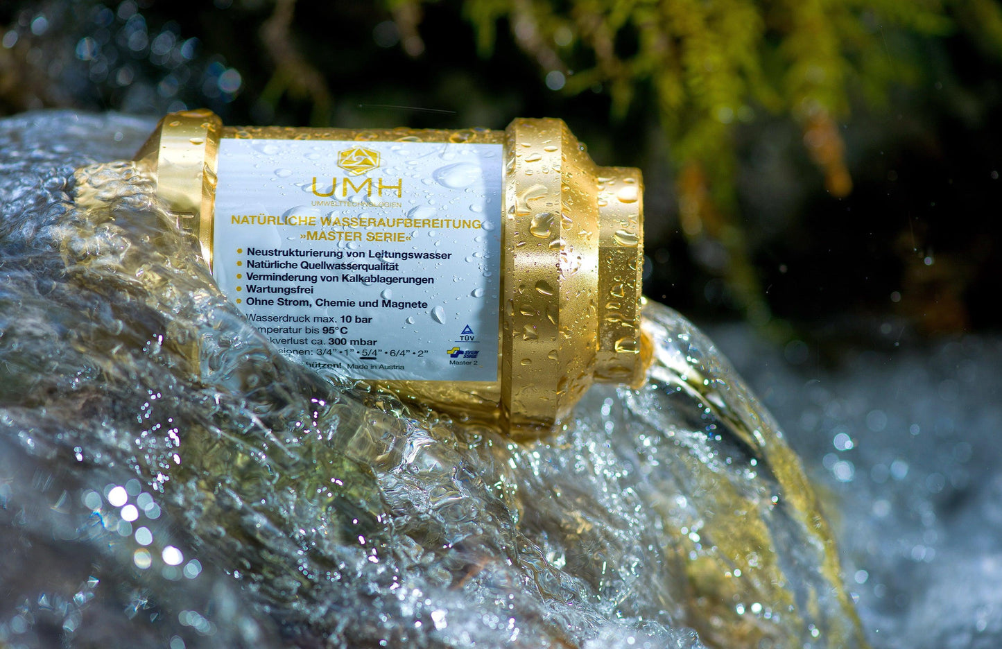 UMH  pure gold für deine BergQuelle für Zuhause - direkt aus der Leitung