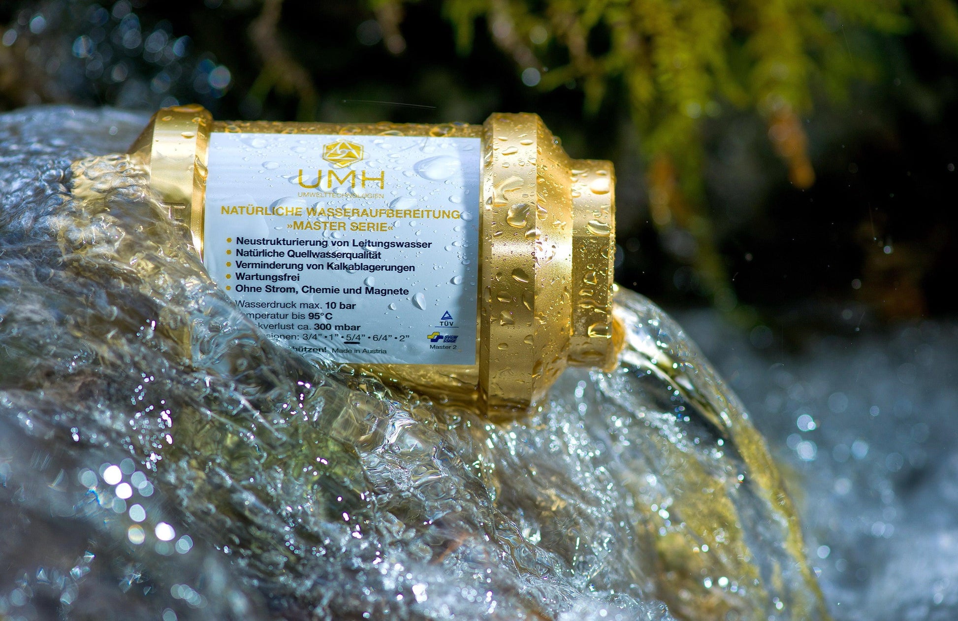 UMH  pure gold für deine BergQuelle für Zuhause - direkt aus der Leitung