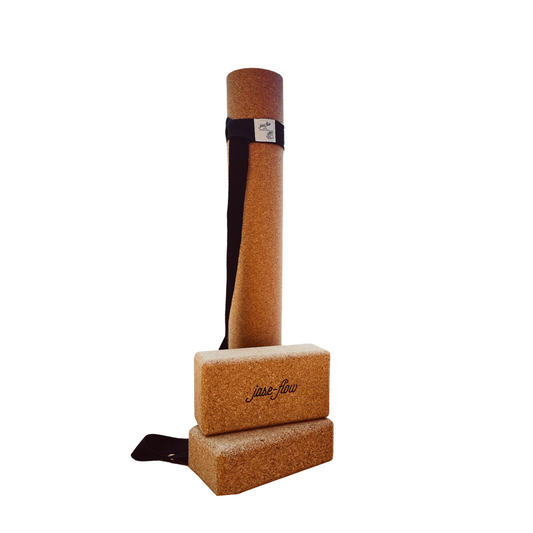 Yogamatte Set mit 2 Korkblöcken – Dein individuelles Yoga Bundle